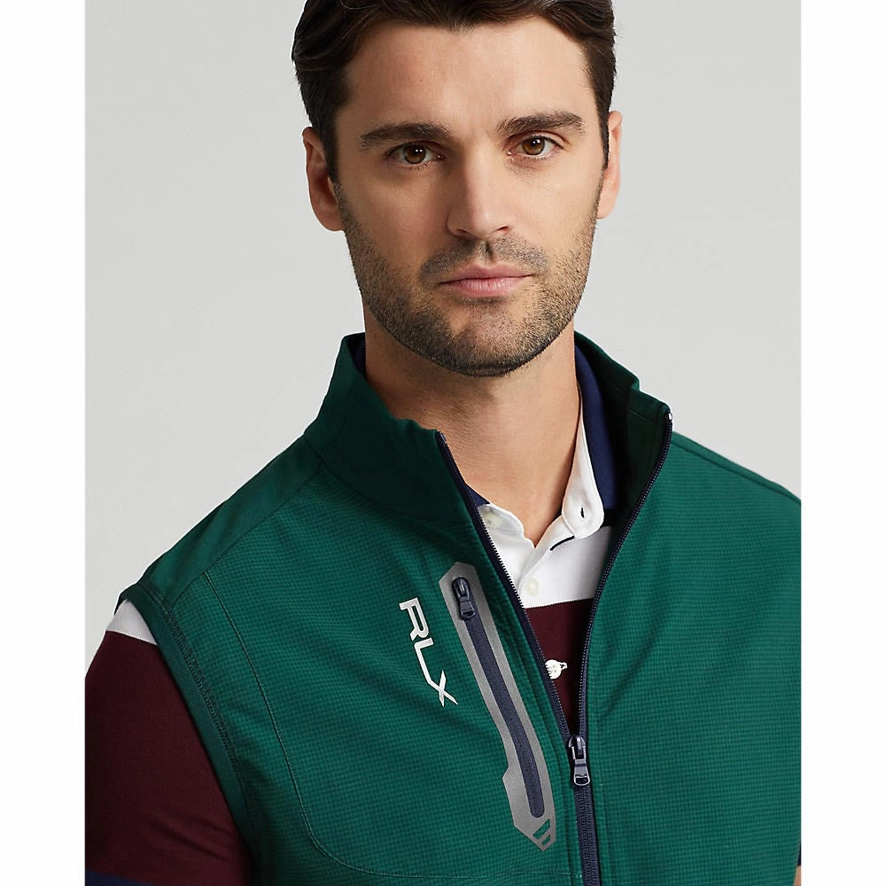 Favorite persona RLX Ralph Lauren Tech Terry Vest - Hunt Club Green Houndstooth