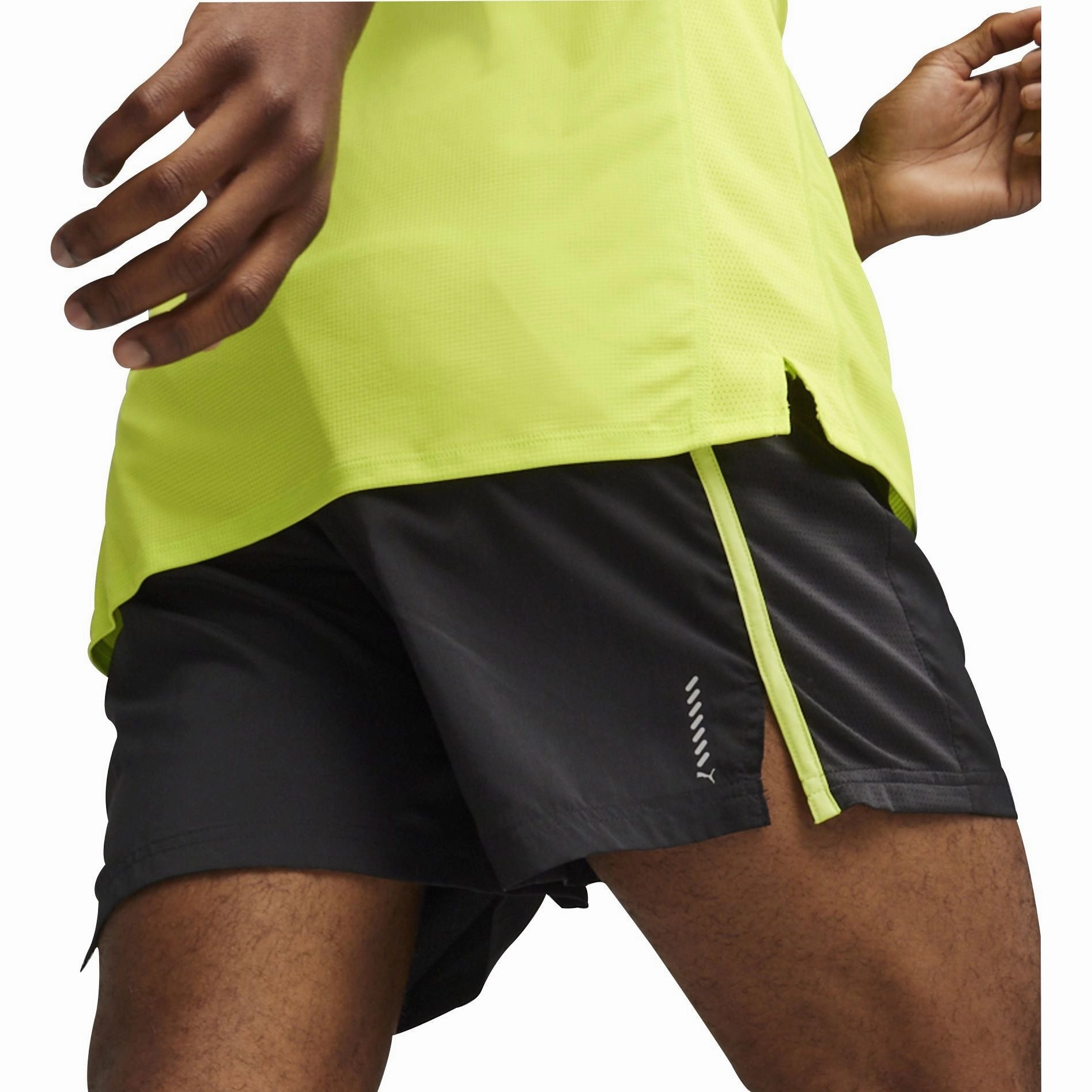 Puma Run Favourite Velocity 5 Inch Mens Running Shorts - Black colorful