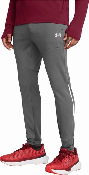 NonChafingLegs Under Armour Vanish Cold Weather Mens Running Track Pants - Grey
