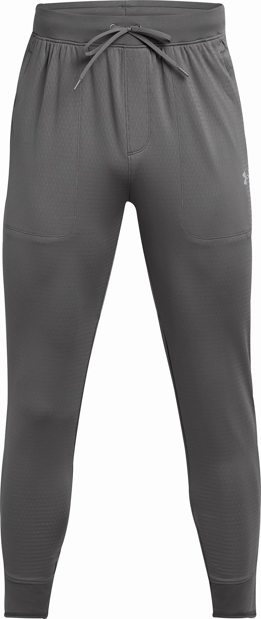 Low Profile Reinforced Knees Under Armour Vanish Cold Weather Mens Running Track Pants - Grey