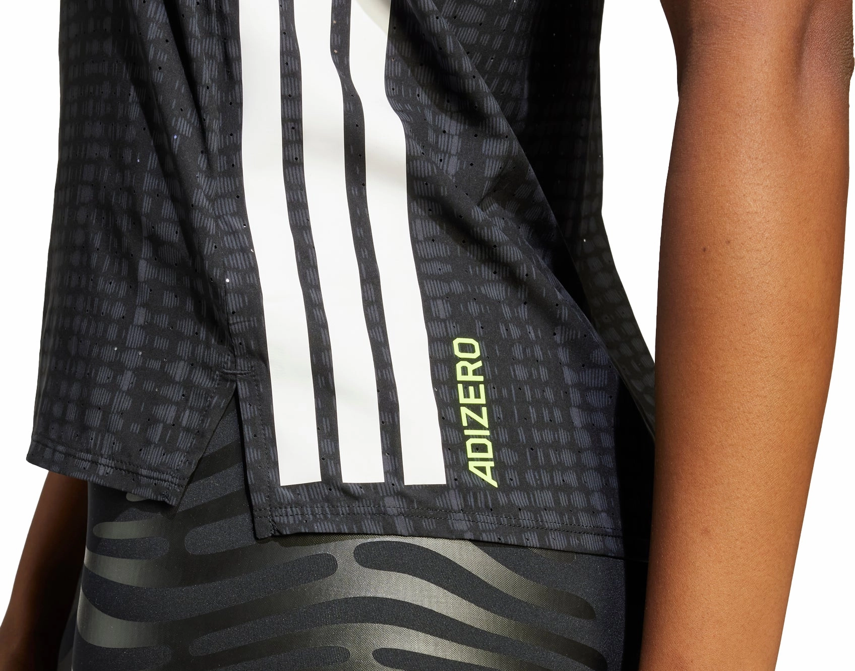 composite adidas Adizero Womens Running Vest Tank Top - Black