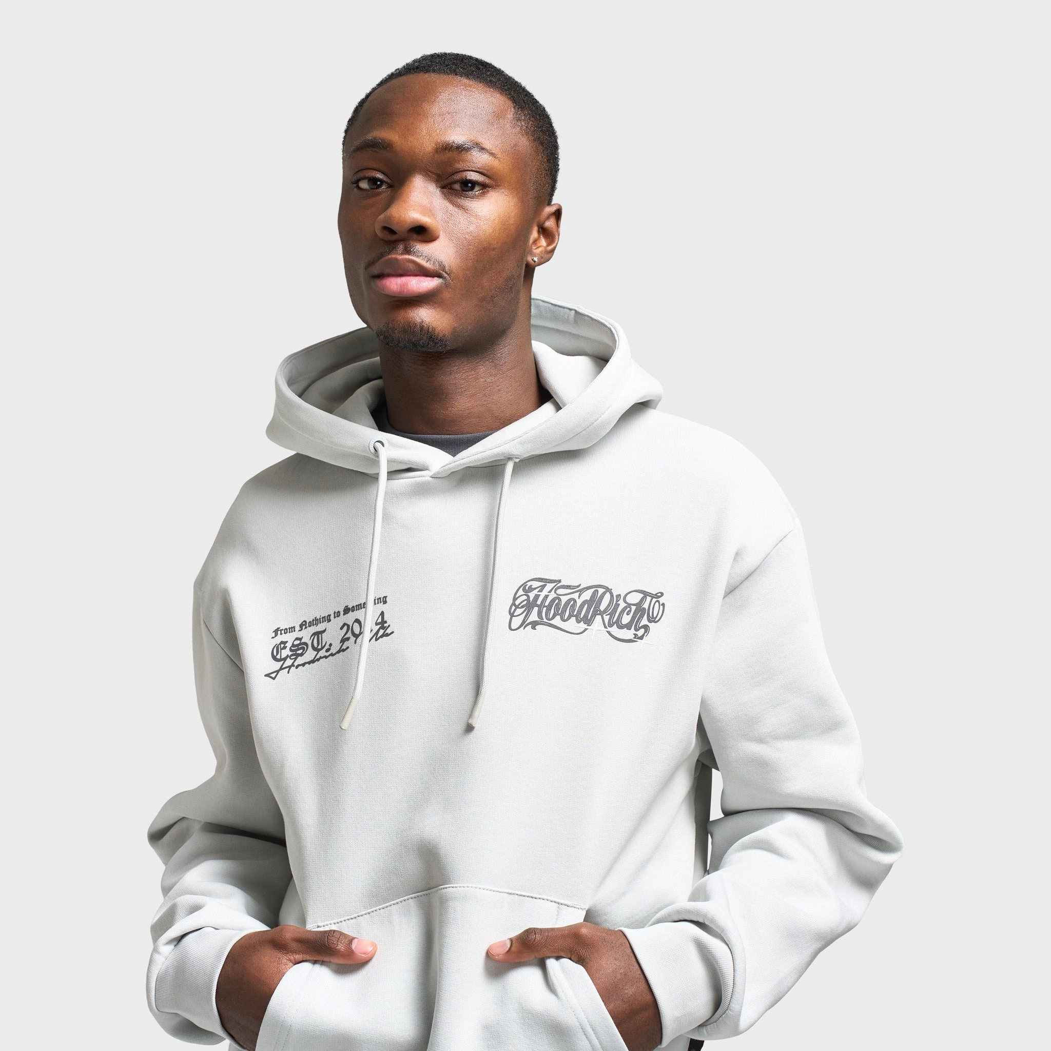 InterchangeableLining Micro Perforated Panels Hoodrich Legacy Oversized Hoodie Dawn Blue / Lava Smoke - Anthracite