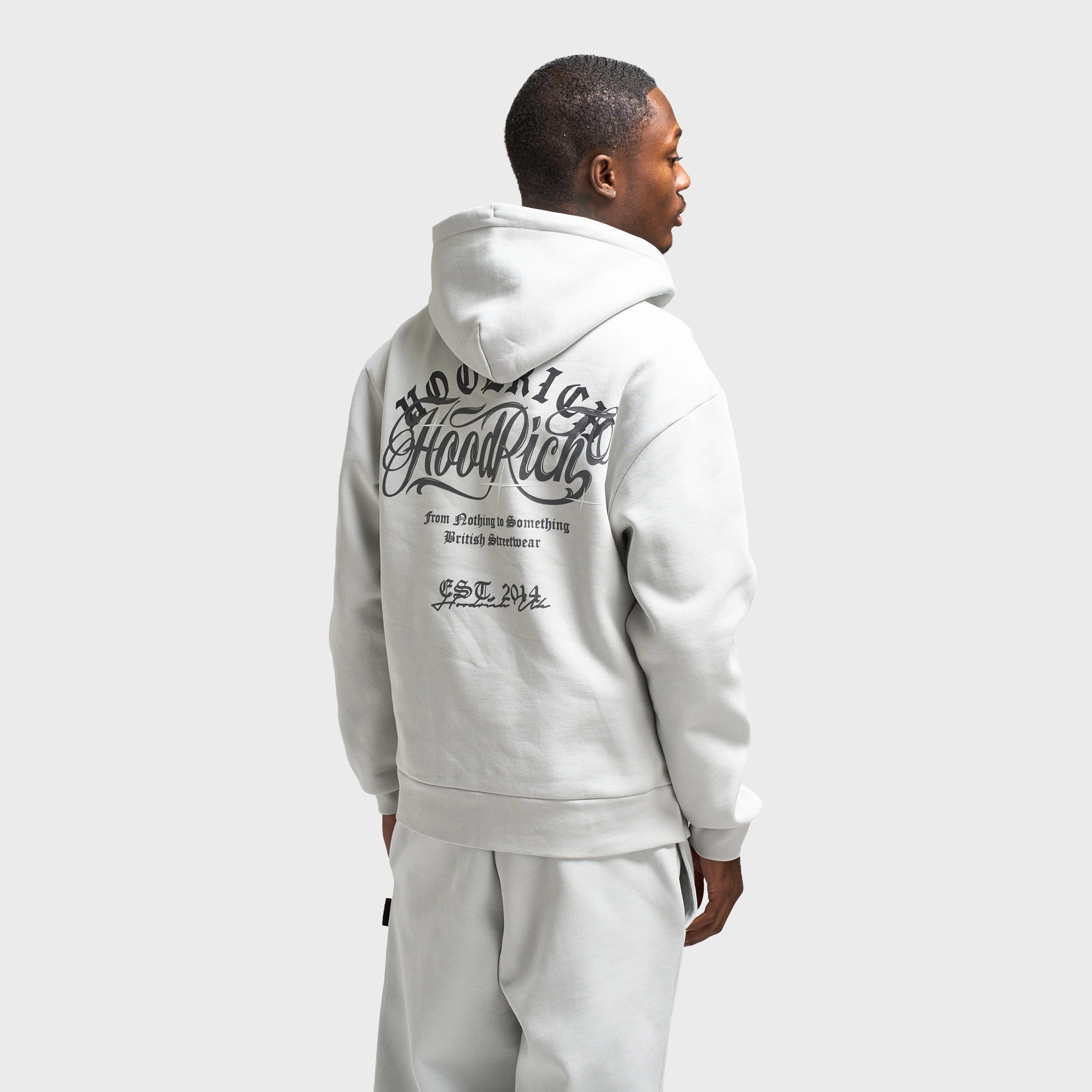 Ultra Flexible Hoodrich Legacy Oversized Hoodie Dawn Blue / Lava Smoke - Anthracite
