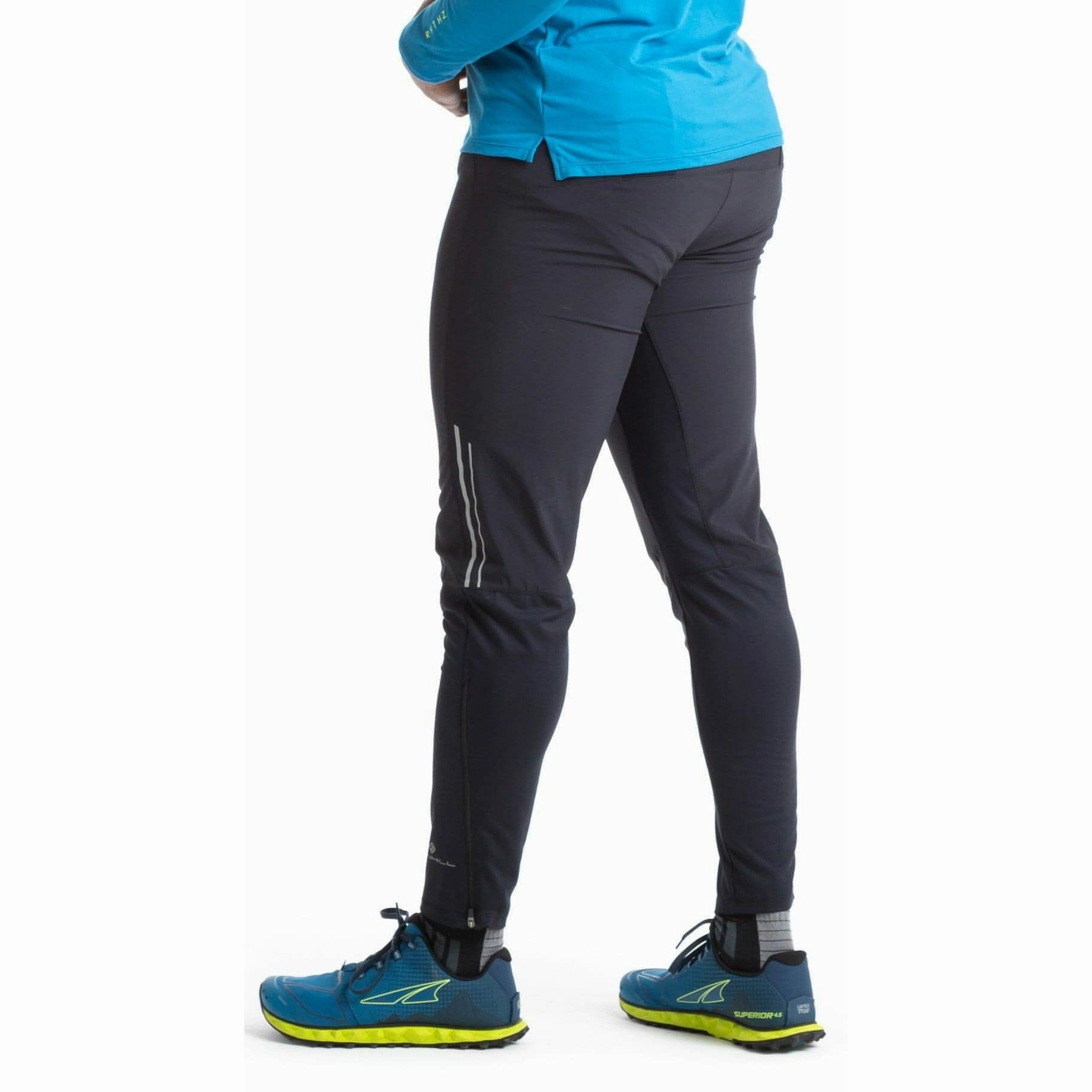 Stretchable Ronhill Tech Flex Mens Track Pants - Black