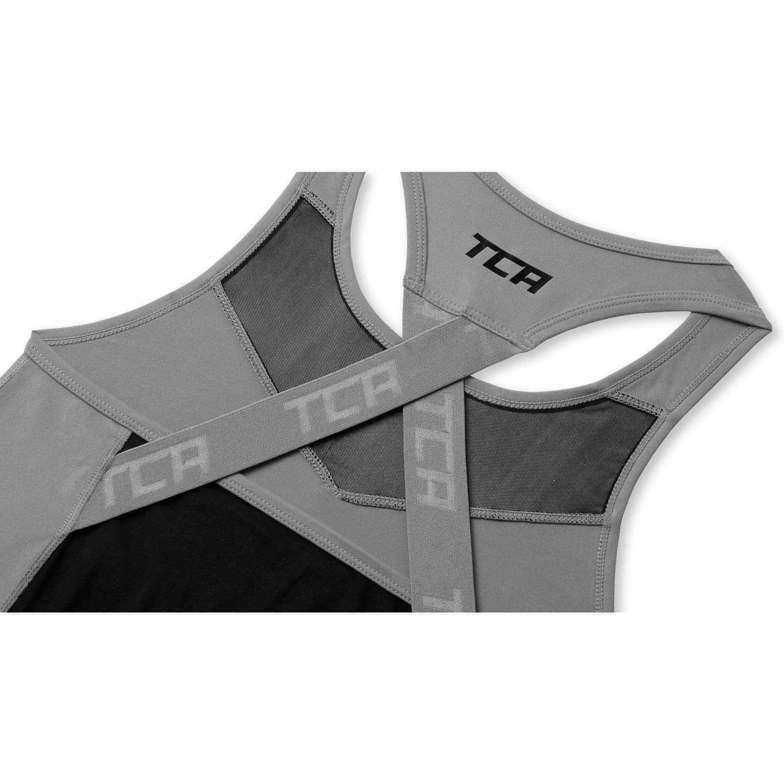 Flexible Activewear Office Casual TCA MeshLuxe Womens Running Vest - Grey