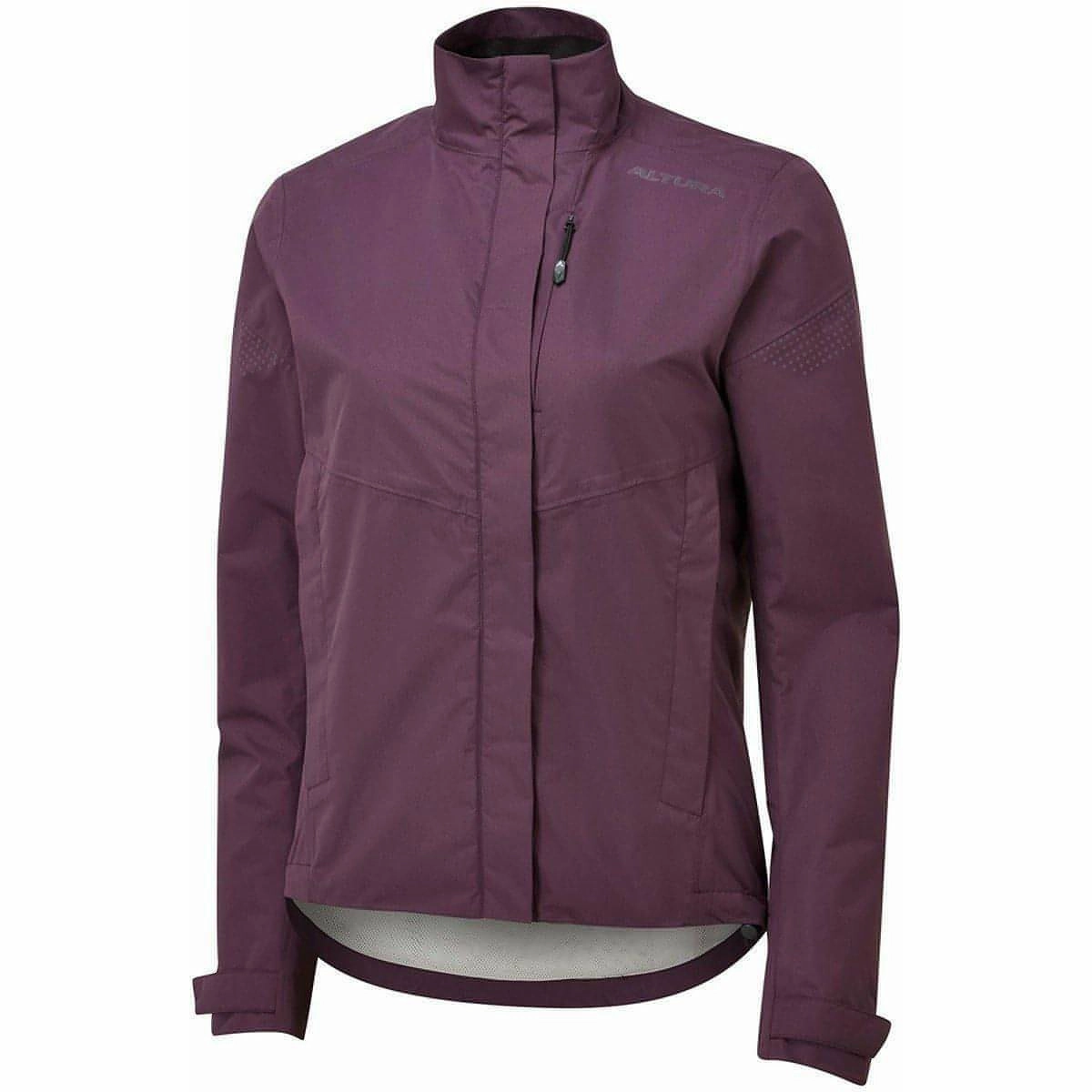 Altura Nevis Nightvision Waterproof Womens Cycling Jacket - Purple Nail-clipper Corduroy