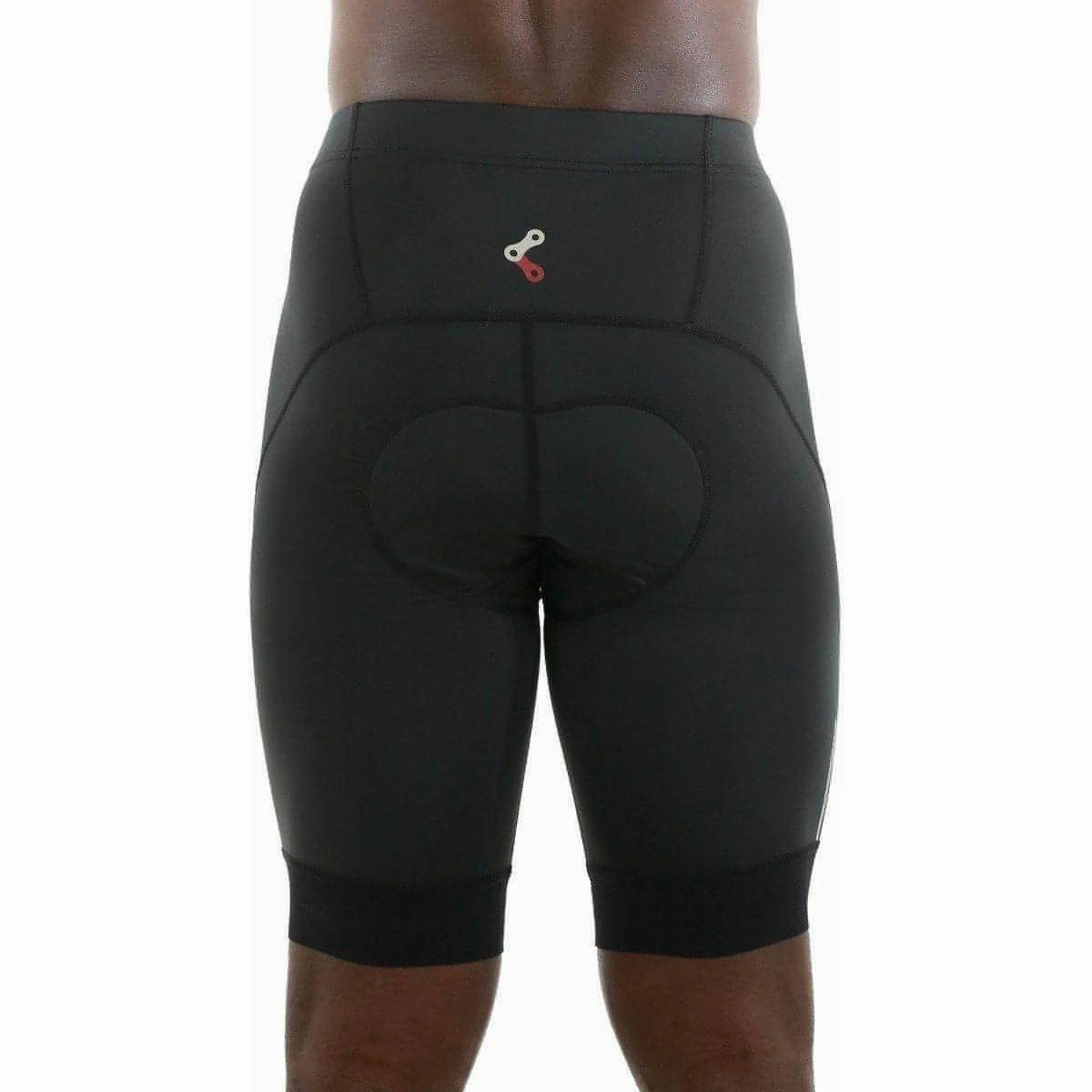 Link Ride Mens Cycling Shorts - Black Flexible Stretch Design