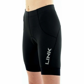 Link Ride Womens Cycling Shorts - Black Comfort Wear OdorResistant Finish