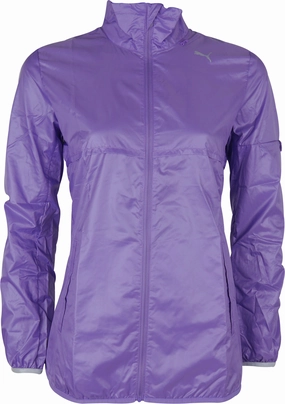 Puma Lightweight Womens Running Jacket - Purple Task