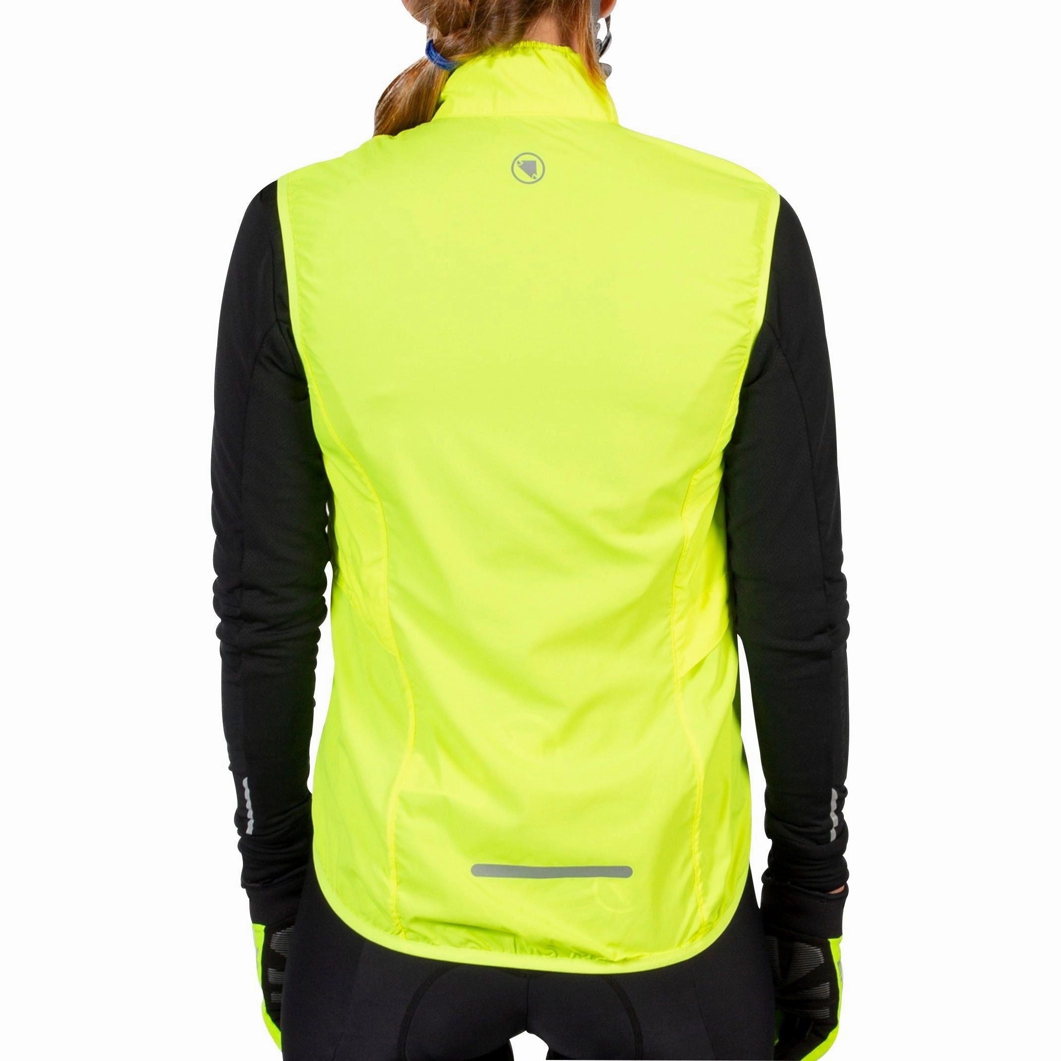 Seamless Seams Endura Pakagilet Womens Cycling Gilet - Yellow
