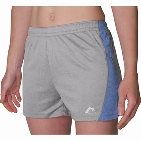 More Mile Marl Jersey Womens Training Shorts - Grey anti static coating Functional Fit