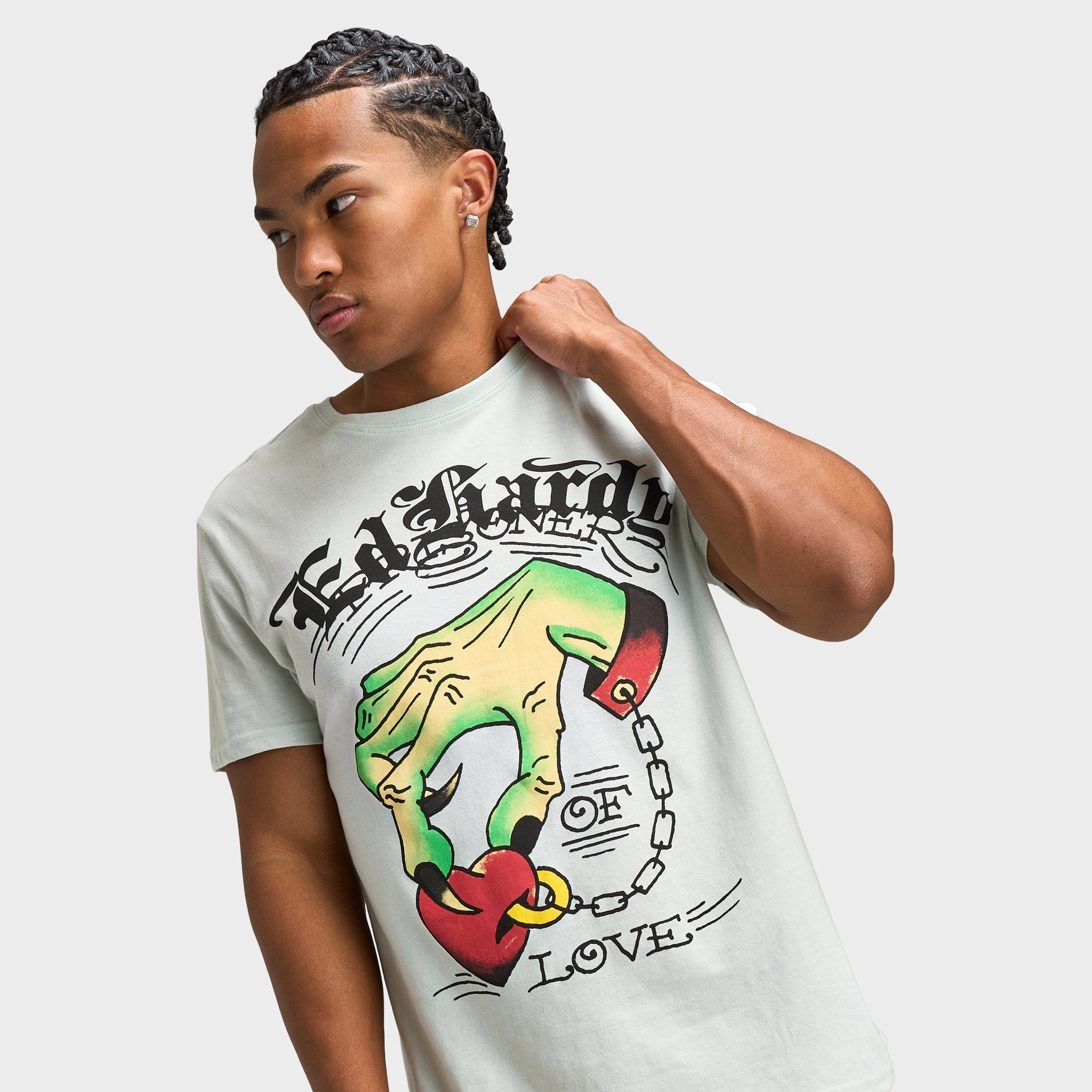 Ed Hardy Heart Hand T-shirt / Arctic Blue Odor Resistant Airflow channels