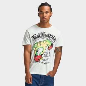 Ed Hardy Heart Hand T-shirt / Arctic Blue Tagless label