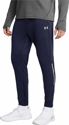Under Armour Vanish Cold Weather Mens Running Track Pants - Blue ComfortFit