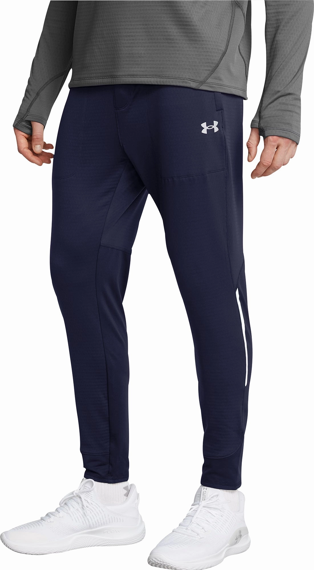 Performance Driven Under Armour Vanish Cold Weather Mens Running Track Pants - Blue