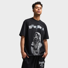 Hoodrich Halo Oversized Graphic T-Shirt Black / Grey marines arctic scene