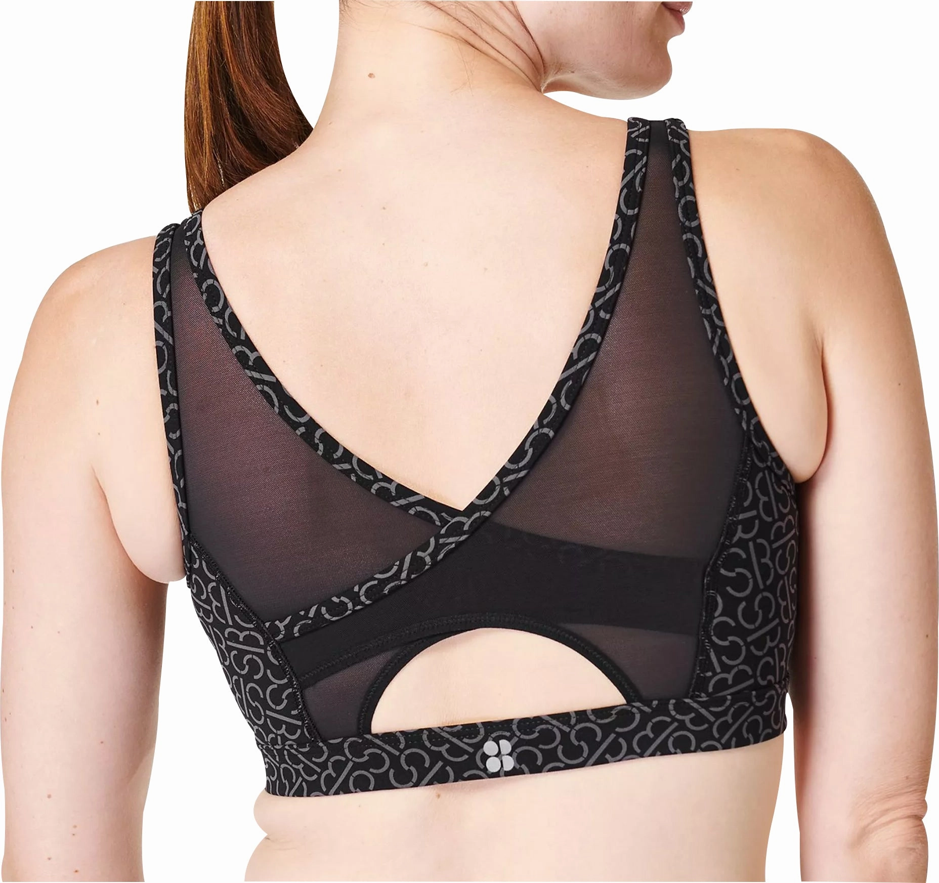 Sweaty Betty Power Icon Womens Sports Bra - Grey QuickReleaseClosures