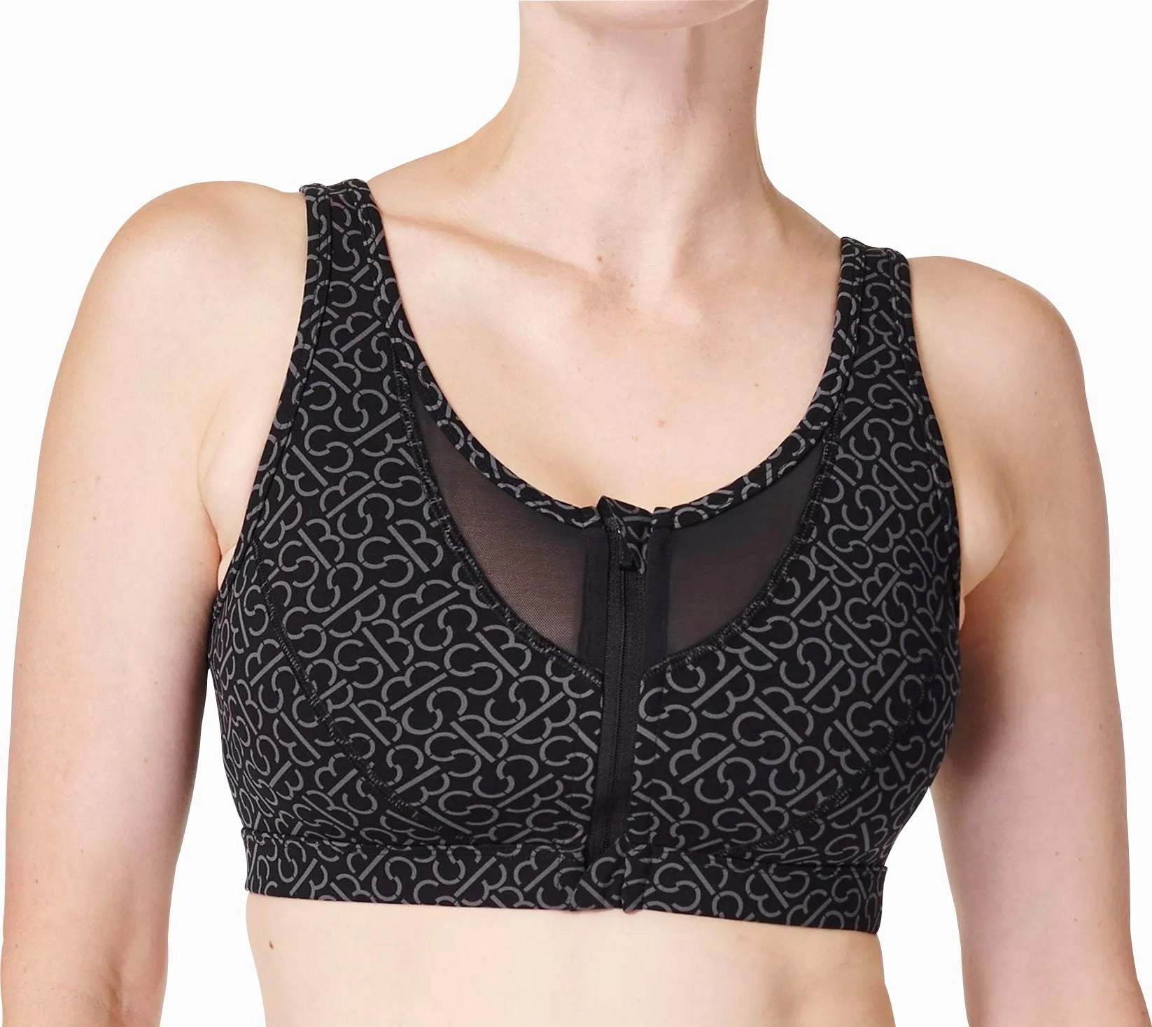 Velvet Soul UniversalFit Sweaty Betty Power Icon Womens Sports Bra - Grey