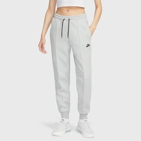Nike Sportswear Women's Tech Fleece Mid-Rise Joggers Dark Grey Heather / Black Placket Closure Seamless transition