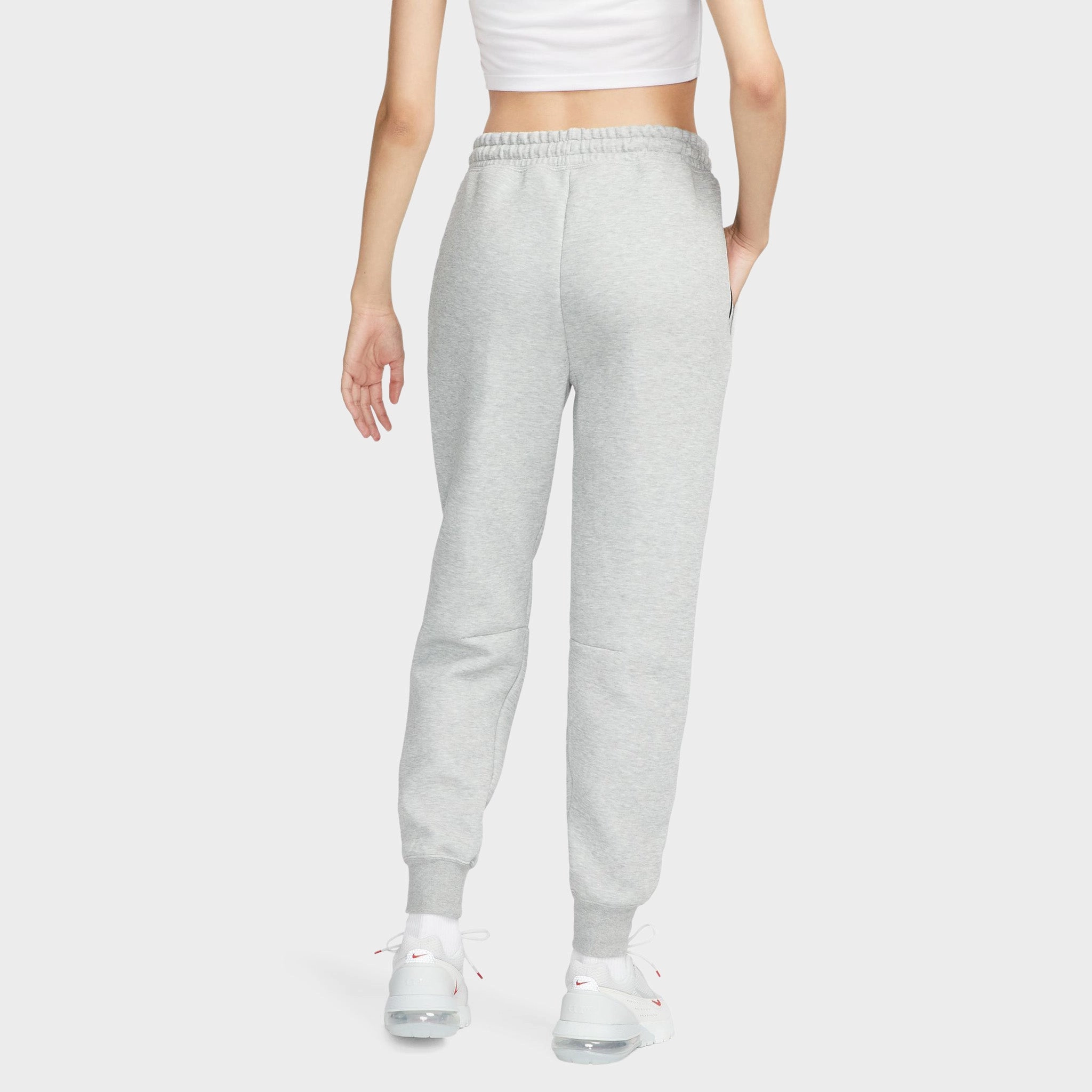 Trust Glow ElasticFree Nike Sportswear Women's Tech Fleece Mid-Rise Joggers Dark Grey Heather / Black