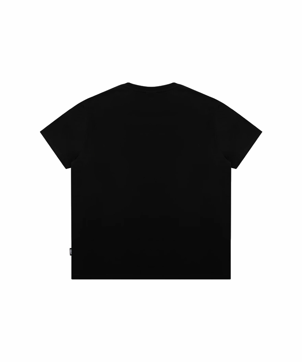 DoubleLayeredEdging WNDRR Accent Box Fit Tee (Black)