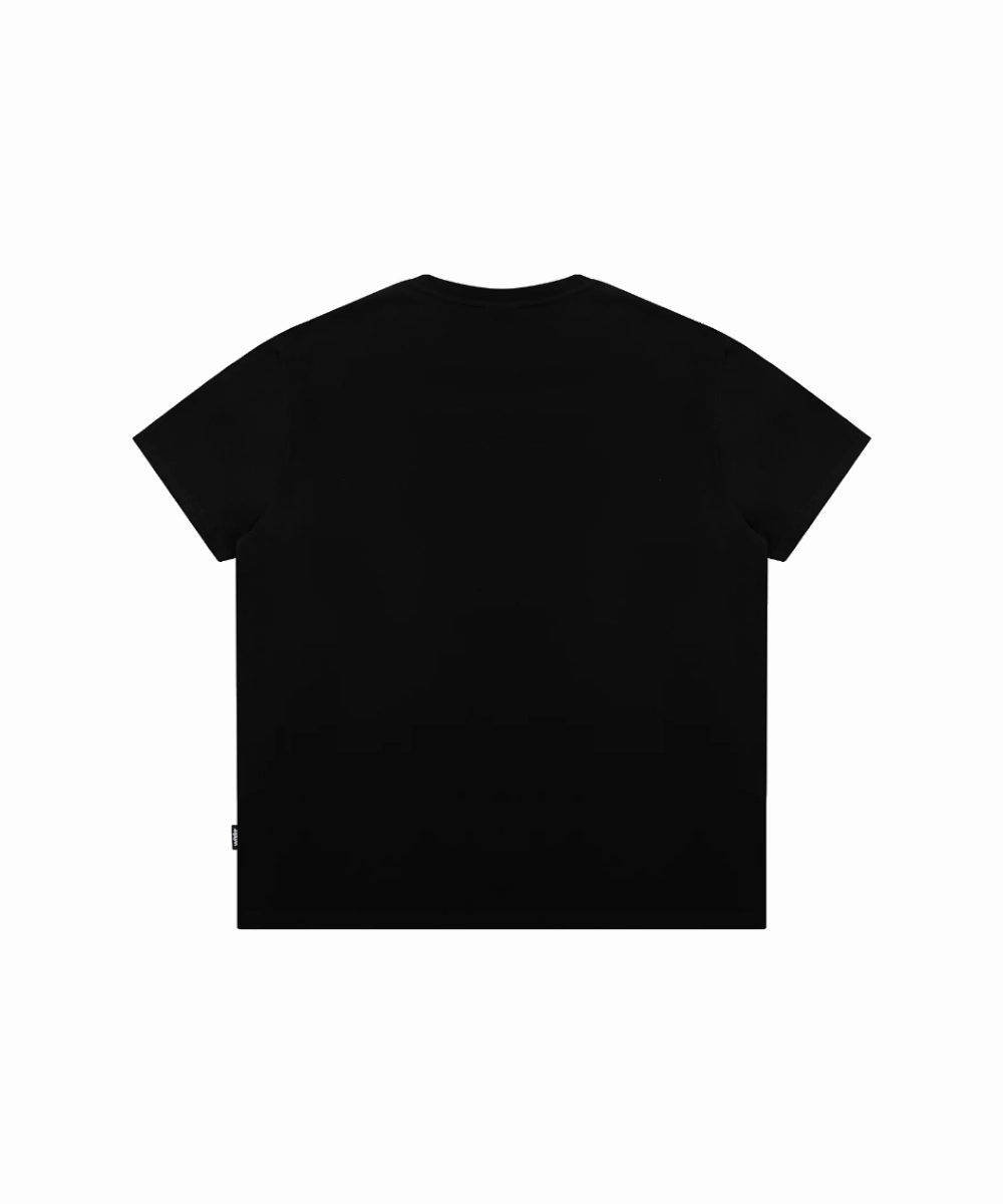 WNDRR Accent Box Fit Tee (Black) Flexible Material Spirit Core