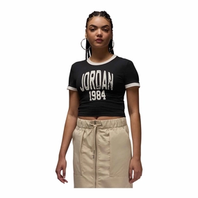 Jordan Women's Cropped Graphic T-Shirt Quick Wear