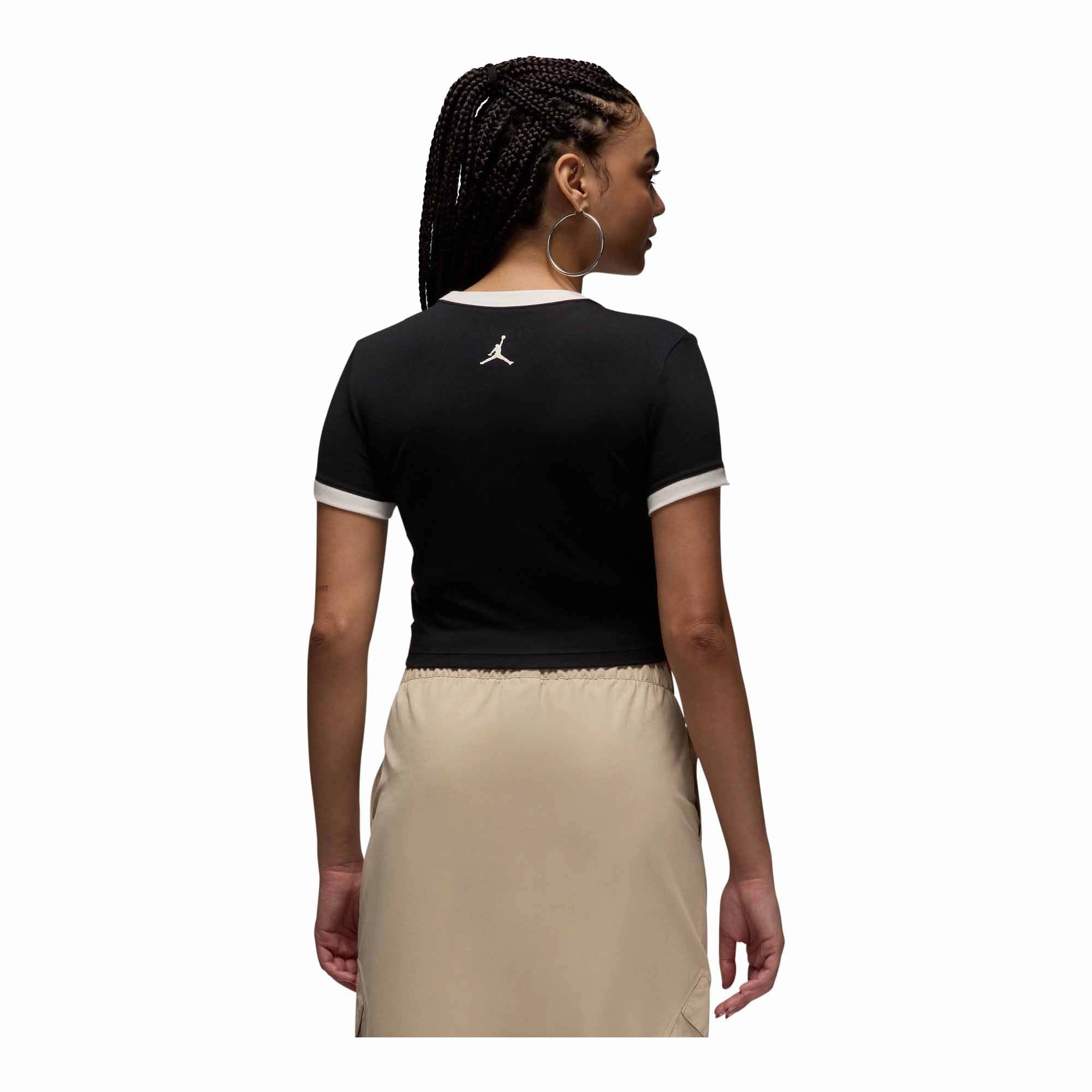 Jordan Women's Cropped Graphic T-Shirt Smooth Edge Binding