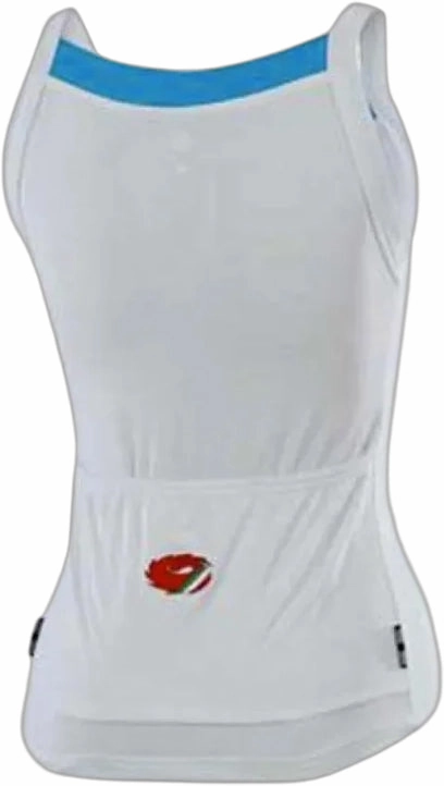 Seamless construction Castelli Sidi Katia Womens Cycling Vest Tank Top - White