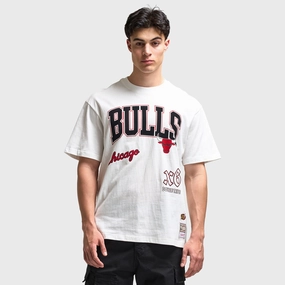 Compression Zones single - wheel drive Mitchell & Ness Chicago Bulls Multi Logo T-Shirt / White