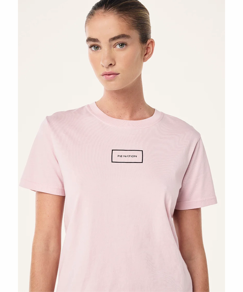 P.E Nation Kite Tee (Washed Chalk Pink) LowMaintenanceFabric Adjustable Hem