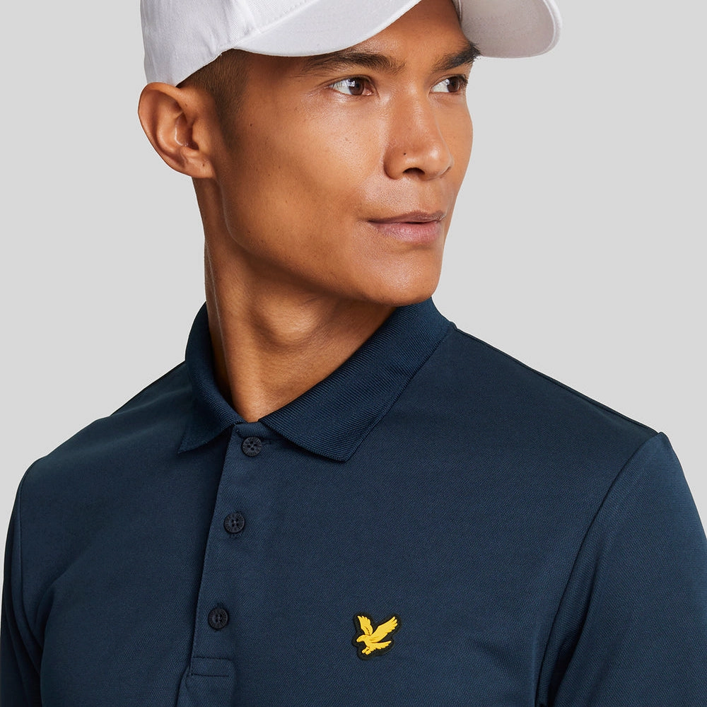 Lyle & Scott Golf Tech Polo Shirt - Dark Navy UVBlocking Fabric Tech Casual Friday