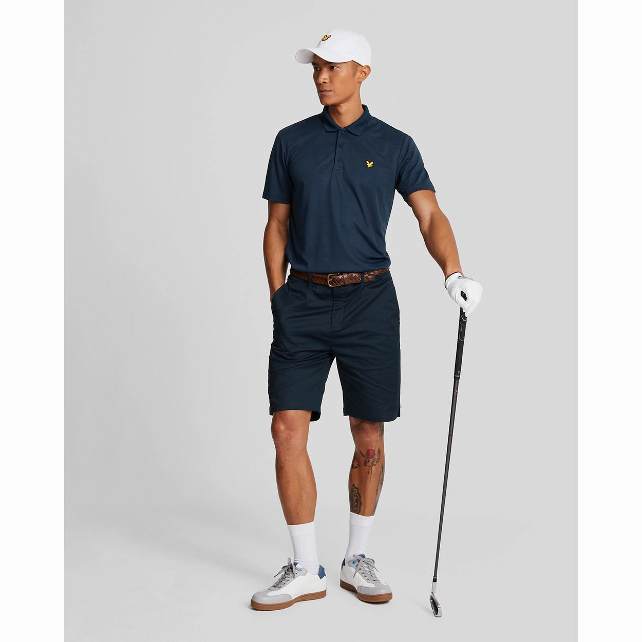 Lyle & Scott Golf Tech Polo Shirt - Dark Navy Gym To Office