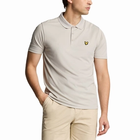 slim fit Lyle & Scott Golf Tech Polo Shirt - Pebble