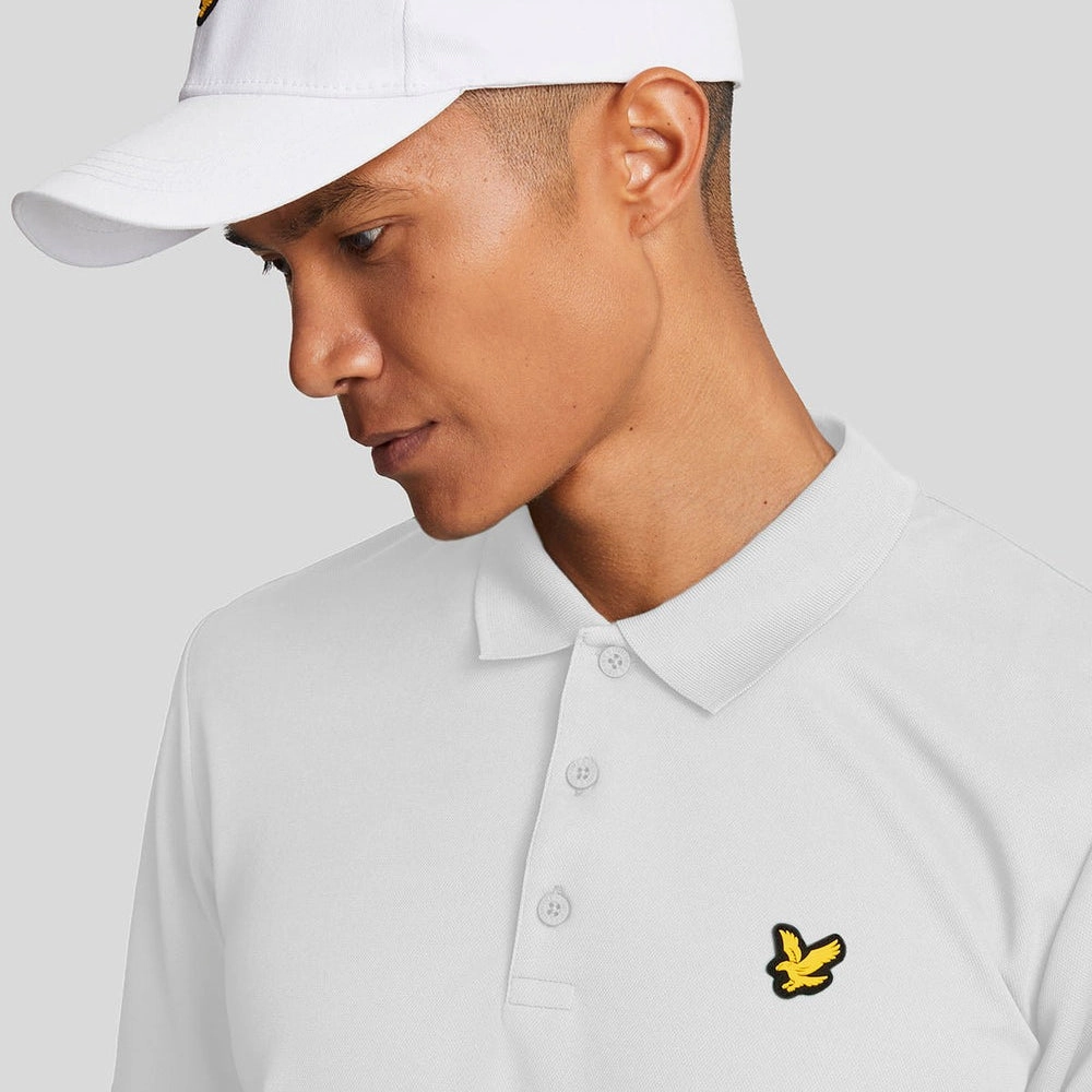 Tailored Comfort Lyle & Scott Golf Tech Polo Shirt - White