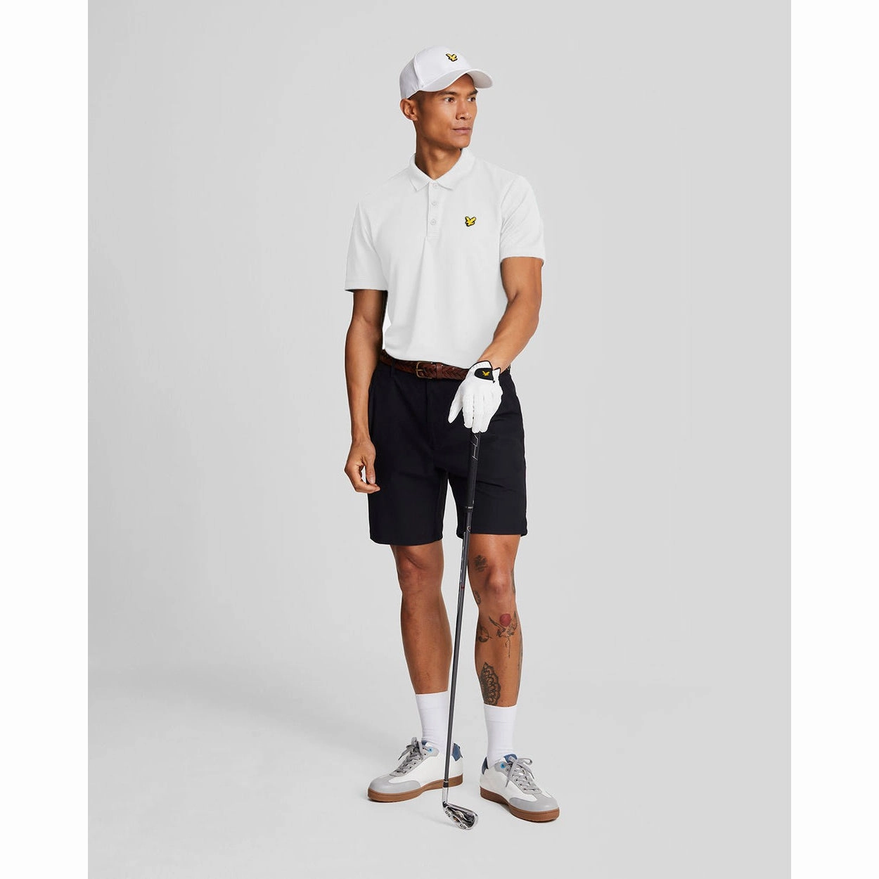 Breathable mesh lining Lyle & Scott Golf Tech Polo Shirt - White
