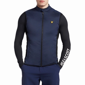 Lyle & Scott Golf Waterproof Gilet - Navy Business Look