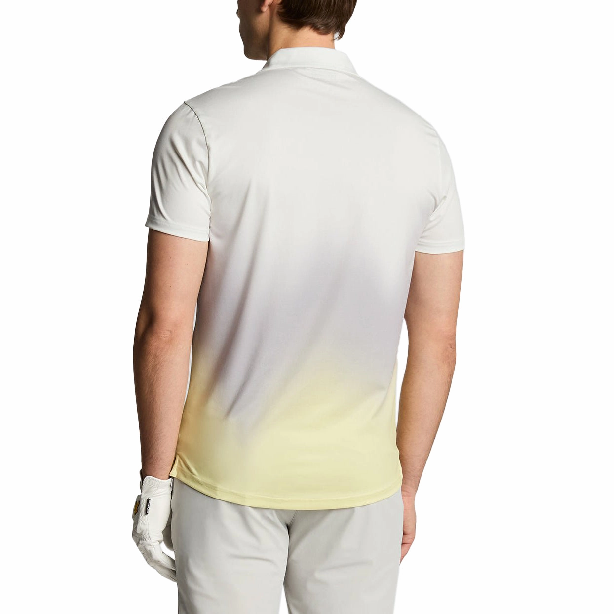 Lyle & Scott Gradient Golf Polo Shirt - White Durable Cotton