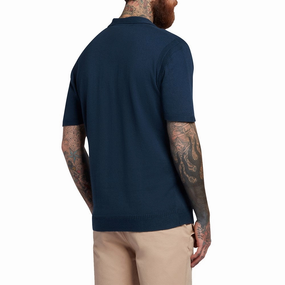 Lyle & Scott Guernsey Golf Polo - Light Navy Tailored Silhouette