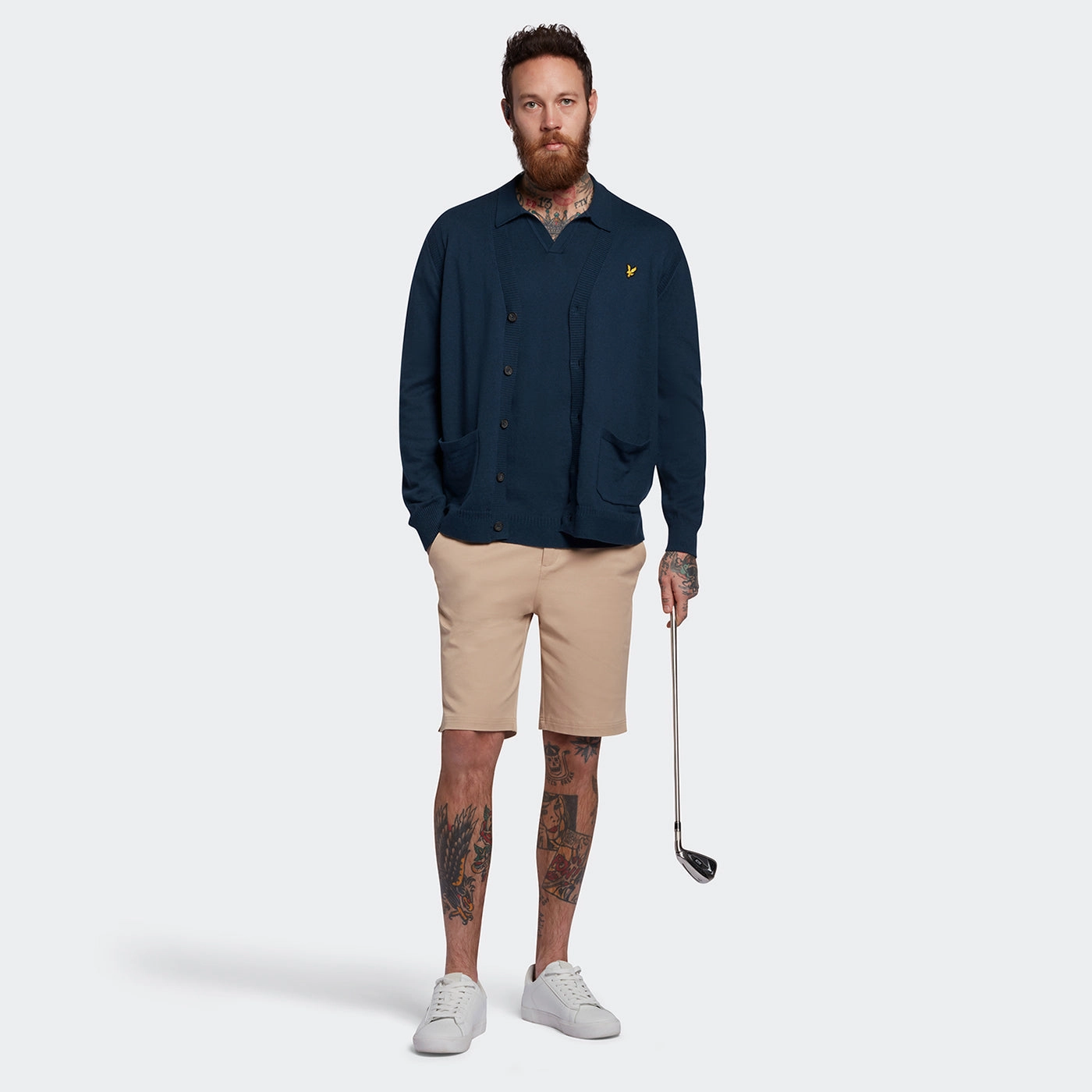 Lyle & Scott Guernsey Golf Polo - Light Navy Golf Style