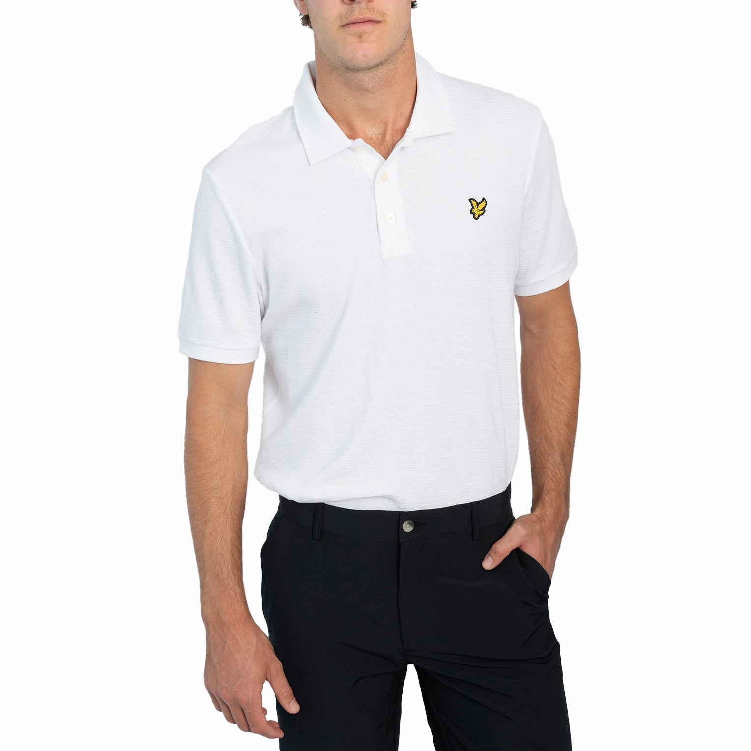 Lyle & Scott Milano Cotton Polo Shirt - White Trendy Casual