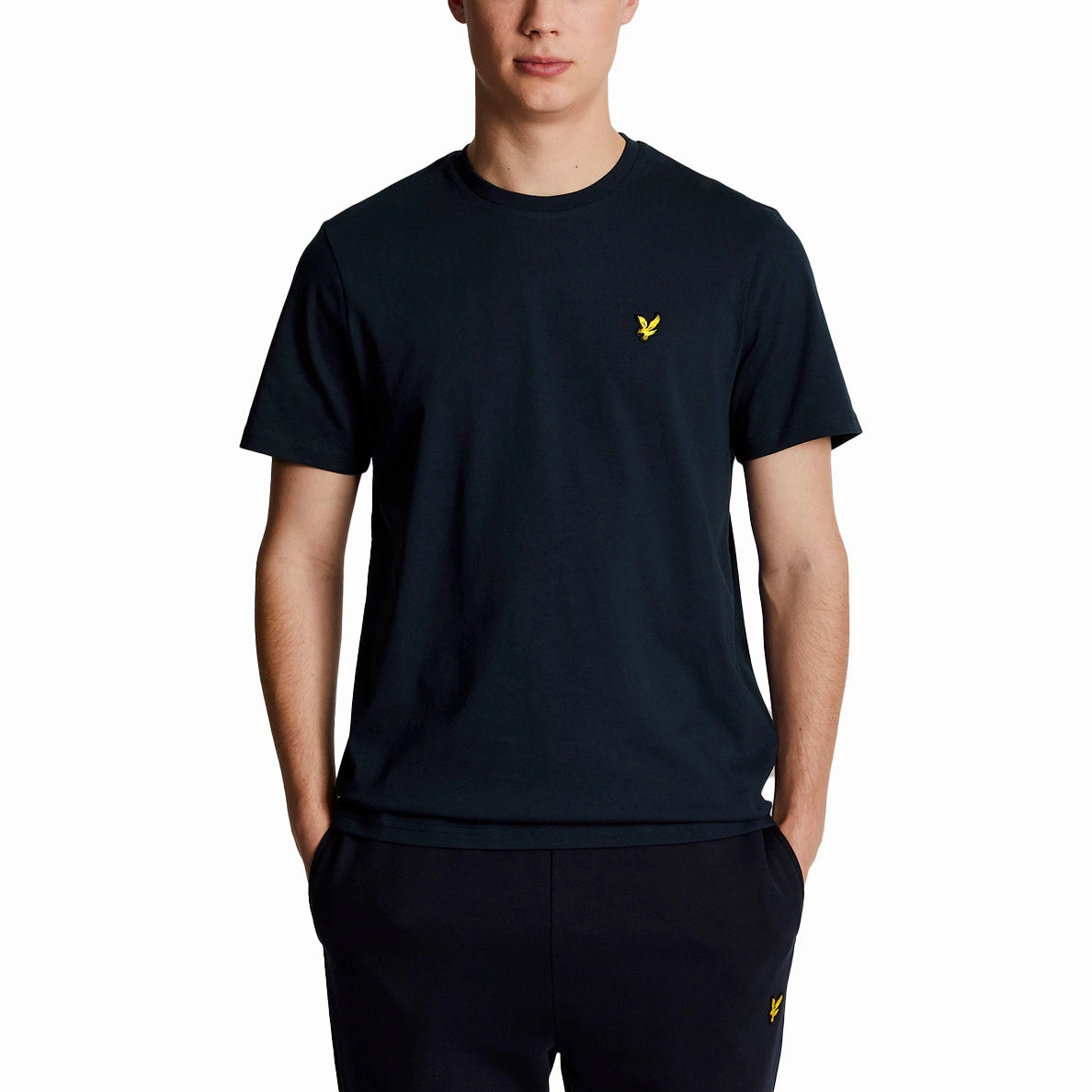Lyle & Scott Plain Golf T-Shirt - Dark Navy Formal Edge SweatResistant Inner Layer