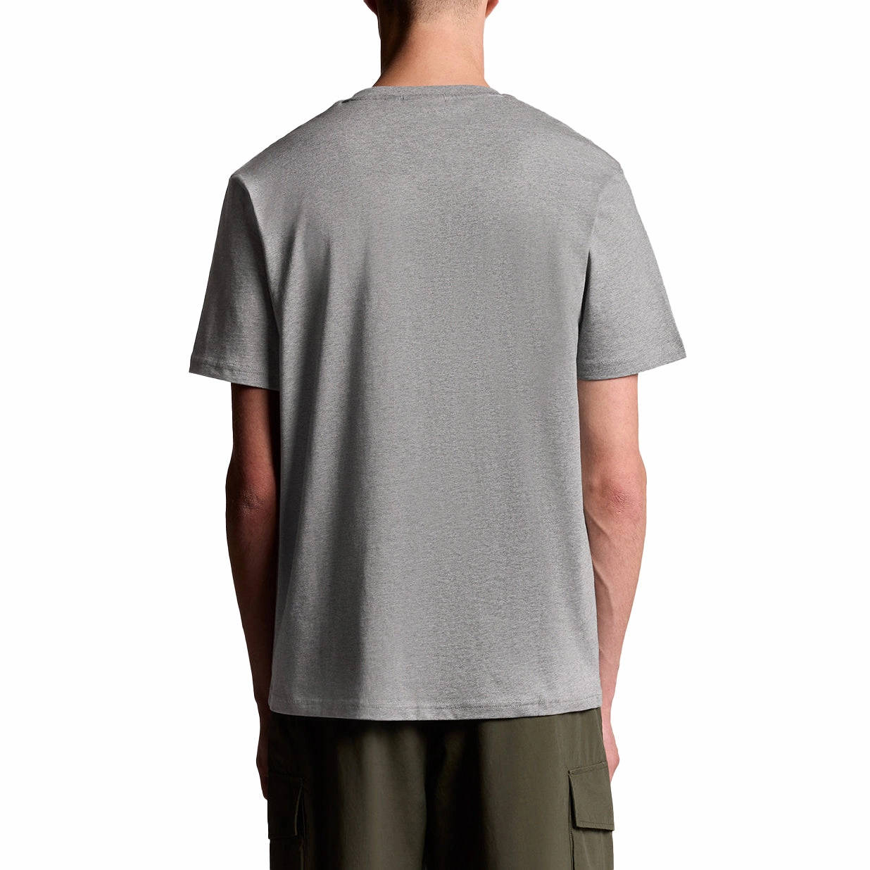 Breathable fabric Moisture control Lyle & Scott Plain Golf T-Shirt - Light Grey Marl
