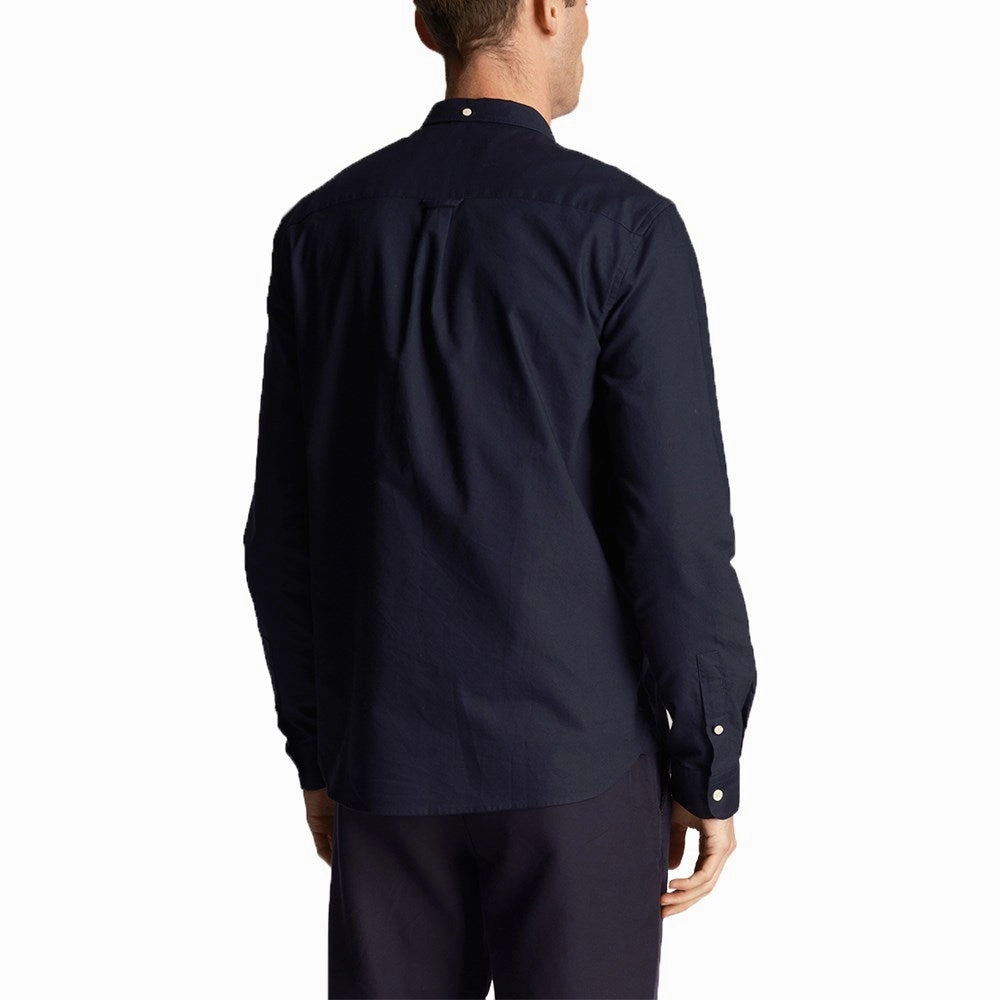 Classic Fit Lyle & Scott Regular Fit Lightweight Oxford Shirt - Dark Navy