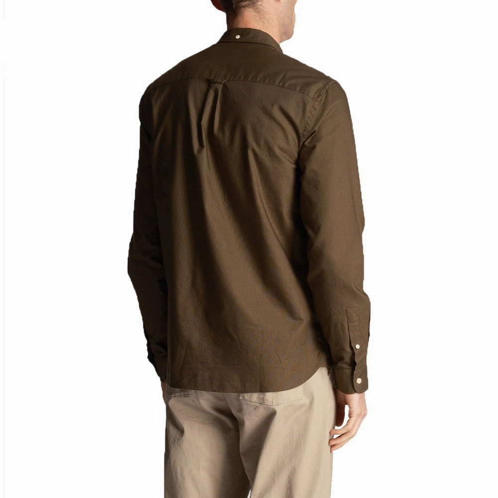Summer Smart Lyle & Scott Regular Fit Lightweight Oxford Shirt - Olive