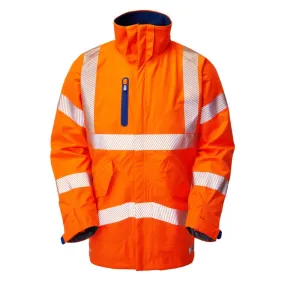 Marisco ISO 20471 Class 3 Waterproof Anorak | ORANGE Parisian Chic FrictionResistantFabric
