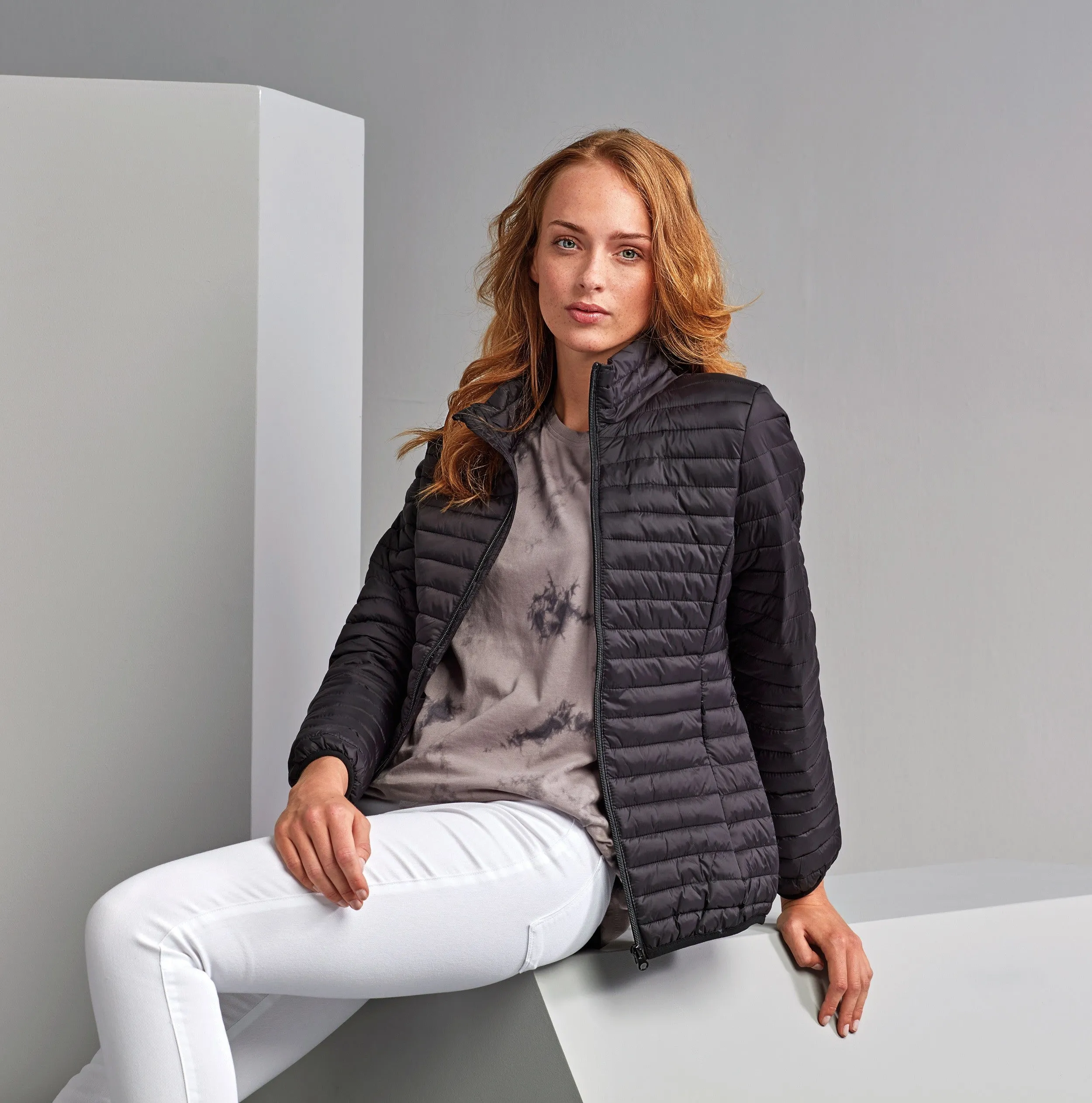 AbrasionFree Edging Women's Tribe Fineline Padded Jacket | BLACK
