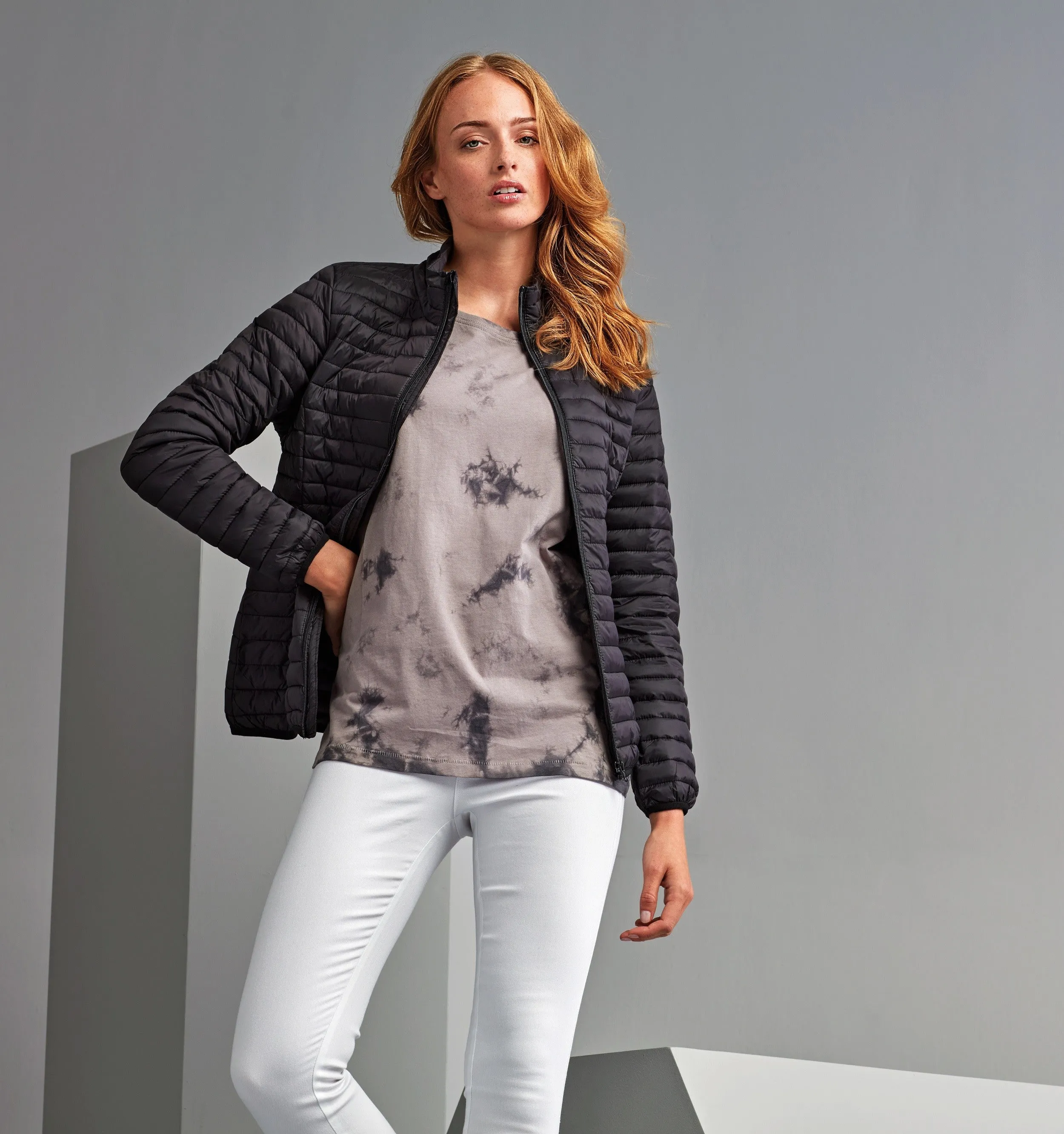 Durable Reinforced Edges Women's Tribe Fineline Padded Jacket | BLACK