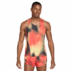 Men's Dri-FIT AeroSwift ADV Running Vest Light Lemon Twist / Light Crimson / Black CompressionEnhanced Fit