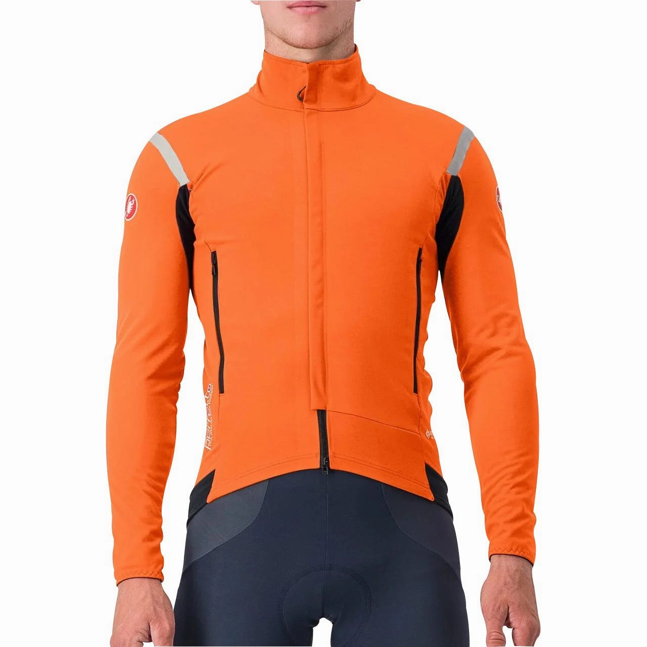 Castelli Perfetto RoS 2 Mens Cycling Jacket - Orange Plus Size